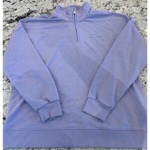 Lazy Pants Women's XL Purple 1/4‎ Zip Sweatshirt Pullover Casual Comfort